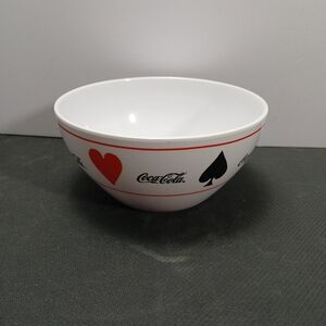 Vintage Coca Cola Bowl Playing Card Theme Rare SAKURA 5.5" Rare HTF